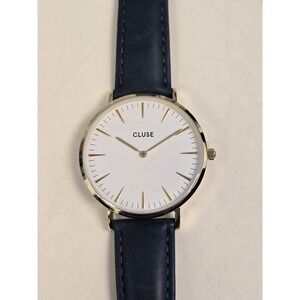 Cluse Women's La Boheme White Dial Green Genuine Leather Watch‎ CL18416 NWT